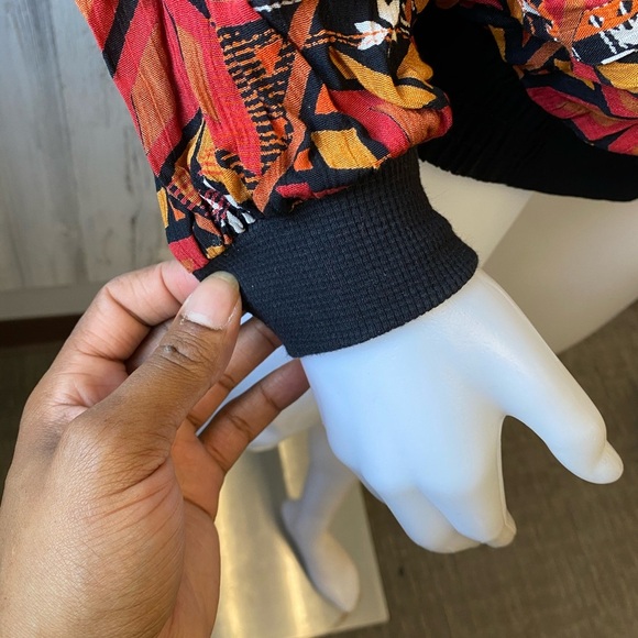 Vintage Print Bomber Jacket - Picture 2 of 6